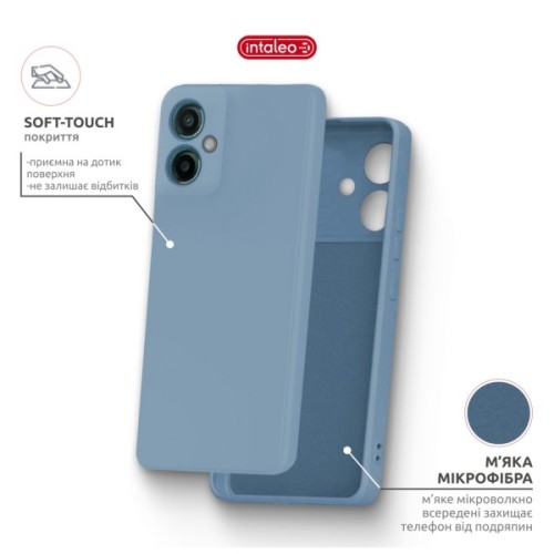 Чохол до мобільного телефона Intaleo SoftShell Moto G55 Light Blue (1283126632372)