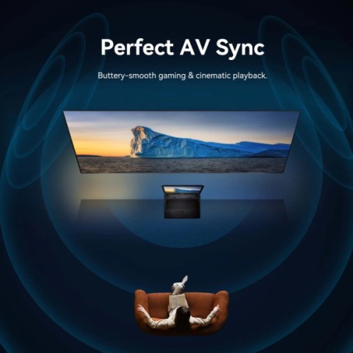 Кабель мультимедійний HDMI M to HDMI M 45.0m 4K60Hz fiber optic black Vention (ALSBW)