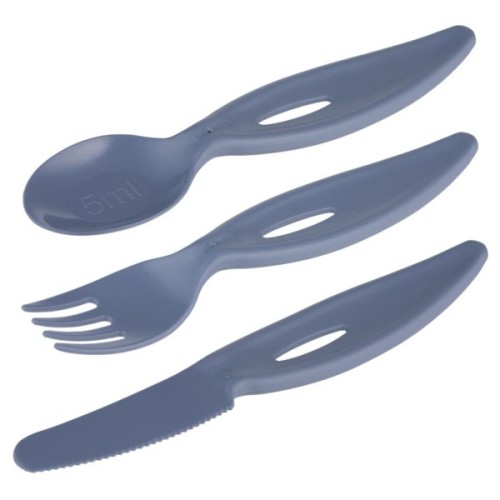 Набір дитячого посуду Lovi столові прибори (виделка+ніж+ложка) блакитні (31/418_blu)