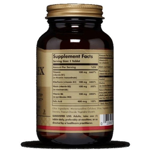 Вітамін Solgar Вітаміни B-комплекс, B-Complex "100", 100 таблеток (SOL01161)