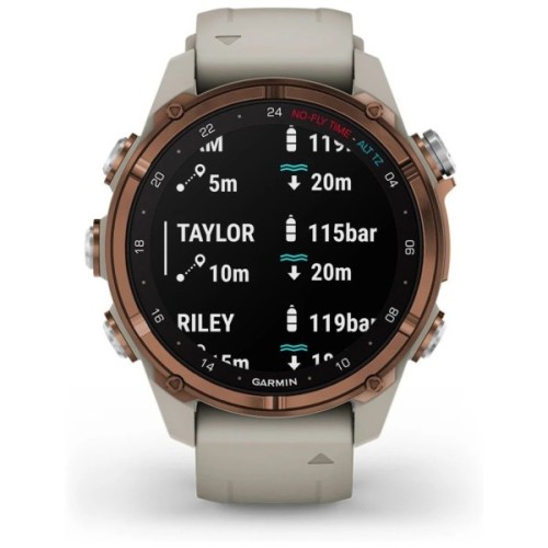 Смарт-годинник Garmin Descent Mk3i, 43mm, SKF12 PVD Ti/Fr Gry, Dive Computer, GPS дайвінг комп'ютер (010-02753-14)