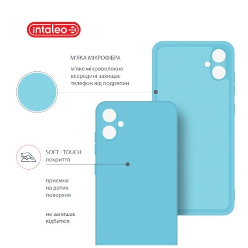 Чохол до мобільного телефона Intaleo Silicone Samsung Galaxy A05 Light Blue (1283126599781)