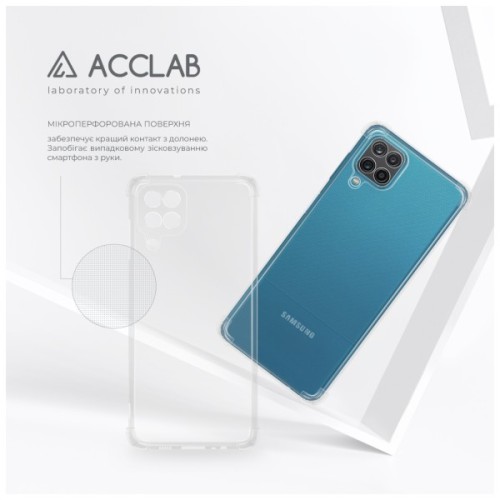Чохол до мобільного телефона ACCLAB ShockProof Samsung Galaxy A12 Transparent (1283126553813)