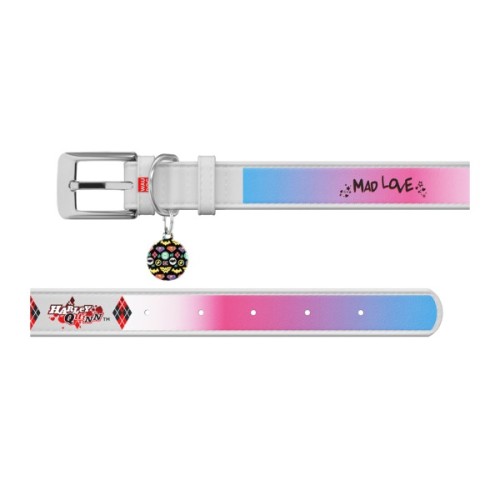 Нашийник для тварин WAUDOG Design з QR паспортом "Харлі Квін" S Ш 15 мм Д 26-35 см білий (0015-1002-15)