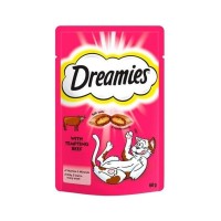 Ласощі для котів Dreamies з яловичиною 60 г (4008429037948)
