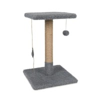 Дряпка (кігтеточка) для котів Природа Фелікс 36х36х50 см (світло-сіра) (4823082425259)