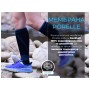 Водонепроникні шкарпетки Dexshell Longlite Socks 2.0, сірі смужки S (36-38) (DS72506JBG-S)