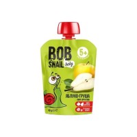 Дитяче пюре Bob Snail Равлик Боб Pouch Яблуко-Груша, 90 г (4820219343011)