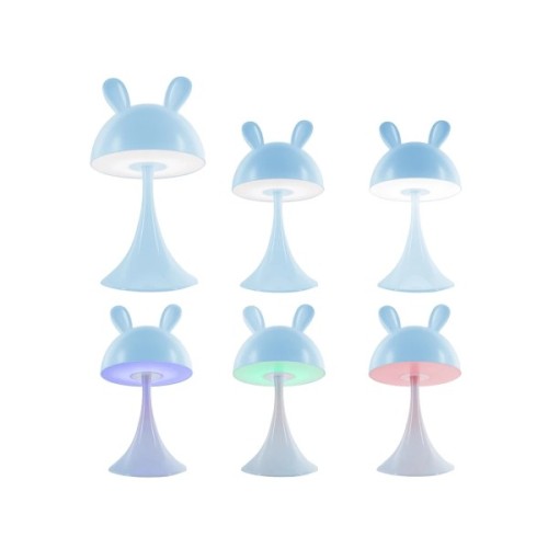 Нічник Kite Світильник LED з акумулятором Simple Bunny, блакитний (K25-317-1-3)