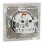 Розетка Schneider Electric ASFORA зі штор. біла (EPH2900221)