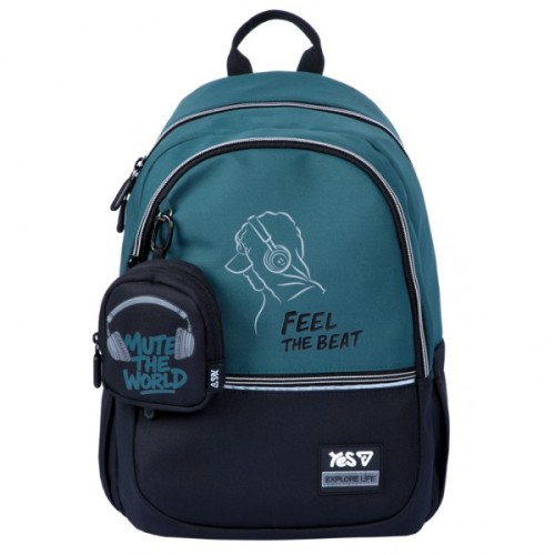 Рюкзак шкільний Yes Feel the Beat TS-113M (550324)