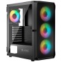 Корпус для ПК Logic concept PORTOS MESH+GLASS ARGB fans 4x120mm BLACK (AT-PORTOS-10-0000000-0002)