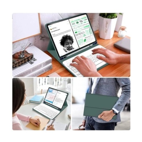 Чохол до планшета BeCover with keyboard Apple iPad Mini 6 2021 Dark Green (712987)