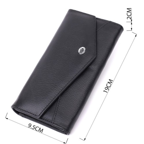 Гаманець ST Leather Шкіряний Чорний (22546)