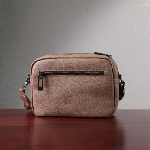 Сумка Vintage З натуральної шкіри Бежева (22637)