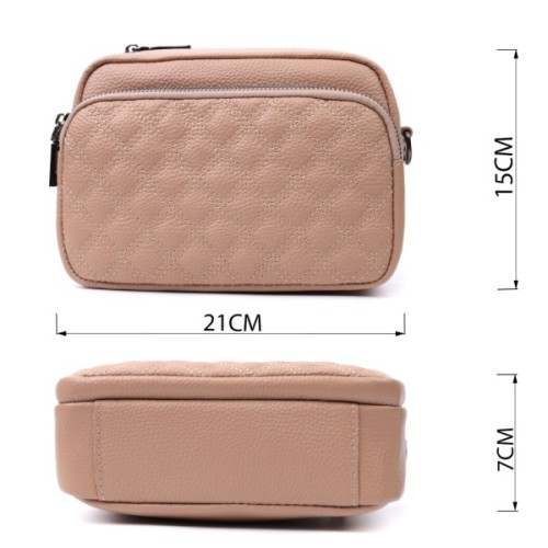 Сумка Vintage З натуральної шкіри Бежева (22637)