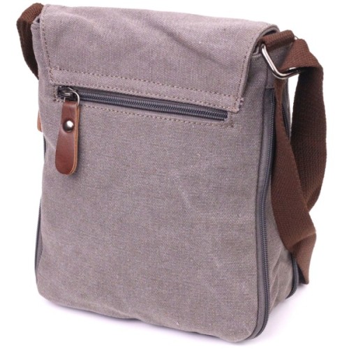 Сумка Vintage Чоловіча з текстилю Сіра (21266)