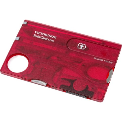 Мультитул Victorinox SwissCard Lite Transparent Red (0.7300.T)