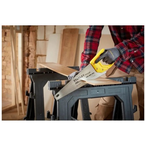 Ножівка Stanley SHARPCUT із загартованими зубами, L=380мм, 11 tpi. (STHT20369-1)