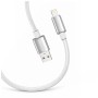 Дата кабель USB 2.0 AM to Lightning 2.0m 3A zinc alloy braided white ColorWay (CW-CBUL099-WT)