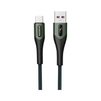 Дата кабель USB 2.0 AM to Micro 5P 1.0m 3A braided dark green SkyDolphin (USB-000584)