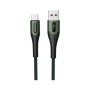 Дата кабель USB 2.0 AM to Micro 5P 1.0m 3A braided dark green SkyDolphin (USB-000584)