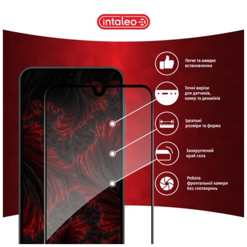 Скло захисне Intaleo Full Glue Samsung A26 Black (1283126608063)