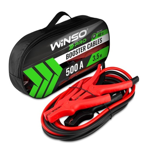 Дроти для запуску для автомобіля WINSO PRO сила стуму 500A, довжина 3.5м (138150)