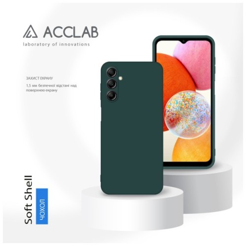 Чохол до мобільного телефона ACCLAB Silicone Case Samsung Galaxy A14 Dark Green (1283126601705)