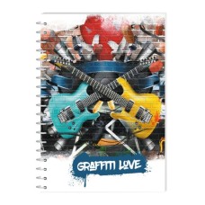 Блокнот Economix А5 пластикова обкладинка, спіраль, 80 аркушів, клітинка (E21957-01)