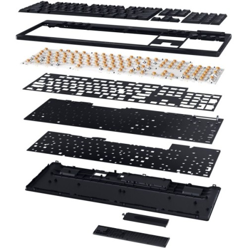 Клавіатура Razer BlackWidow V4 Low-Profile Wireless/Bluetooth/USB Orange switch UA Black (RZ03-05270800-R3M1)