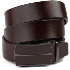 Ремінь Vintage Чоловічий з автоматичною пряжкою Коричневий (20305)