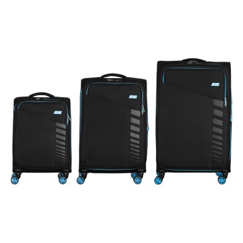 Набір валіз 2E Trek (L+M+S), чорні (2E-SPE-TREK-SET6-BK)