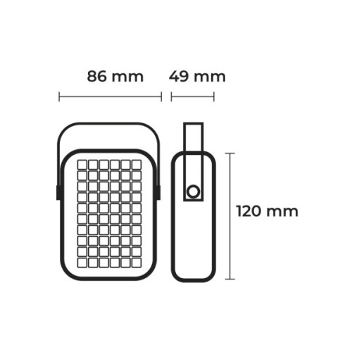 Інсектицидна лампа Eurolamp Акумуляторна 5W IP20 1200mAh (MK-5W(LIGHT)B) (4262380667051)
