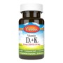 Вітамін Carlson Вітамін D3+K2, 2000 МО та 90 мкг, Vitamin D3+K2, 60 вегетарі (CL10610)