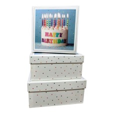 Подарункова коробка Buromax 3 шт тиснення фольгою (BM.23334)