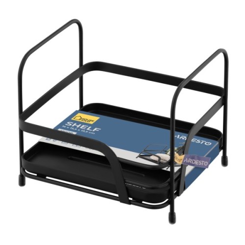 Полиця у ванну Ardesto Vigor 1-ярусна Чорна (ARHK4501PB)