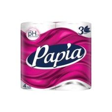 Туалетний папір Papia 3 шари 4 рулони (8690536010011) Туалетний папір Papia 3 шари 4 рулони (8690536010011)