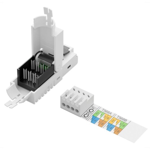 Конектор RJ45 cat.6A UTP 8P8C, tool-free, 1pcs Digitus (DN-93633)
