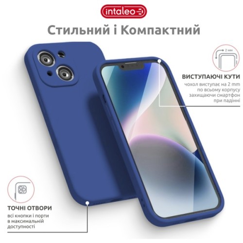 Чохол до мобільного телефона Intaleo SoftShell Apple iPhone 14 Blue (1283126557668)