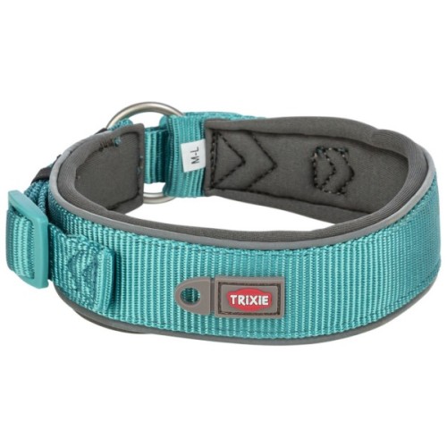 Нашийник для тварин Trixie Premium екстраширокий L 46-55 см 50 мм аква-графіт (4053032677630)
