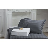 Постільна білизна MirSon Сатин Premium Graphite 2х160х220 (2200001717732)