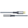 Перехідник USB-C to 3.5mm F 0.14m gray ColorWay (CW-AD-CJ)