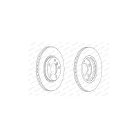 Гальмівний диск FERODO DDF2125C