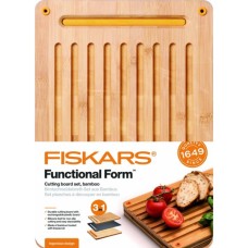 Дошка для нарізання Fiskars Functional Form бамбукова (1059230)
