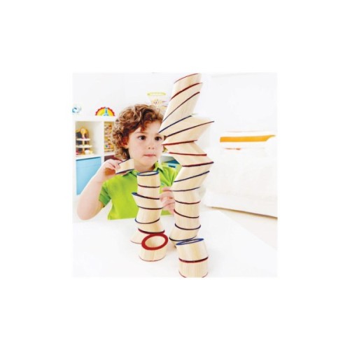 Головоломка Hape з бамбуку Totter Tower Вежа (E5524)