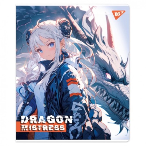 Зошит Yes Dragon mistress 12 аркушів лінія (767506)