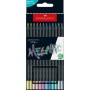 Олівці кольорові Faber-Castell Black Edition Сolour Pencils Metallic 12 кольорів (116415) (32446)