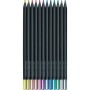 Олівці кольорові Faber-Castell Black Edition Сolour Pencils Metallic 12 кольорів (116415) (32446)