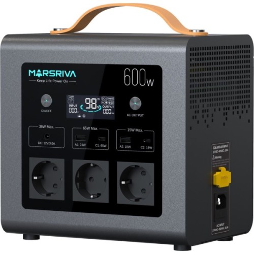 Зарядна станція Marsriva MP6 Plus 600W 512Wh (MP6Plus_MARSRIVA)